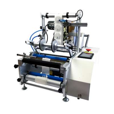 Semi-Automatic Round Bottle Sticker Labeling Machine / Manual Round Bottle Label Applicator